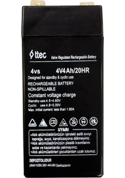 Ttec 4v 4 Ah Kuru Bakımsız Akü
