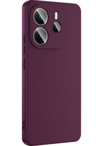 Redmi Note 14 4g Kılıf Tchs Mara Lansman Kapak - Koyu Mor Mor