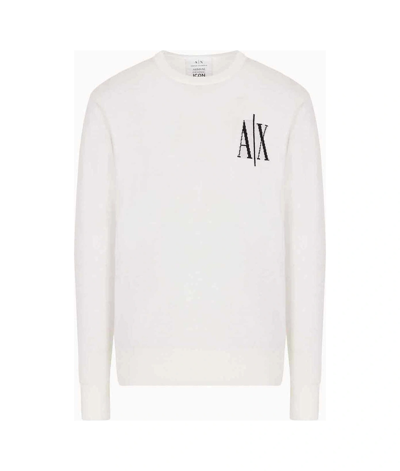 Armani Exchange Armani Baskılı Erkek Sweat Beyaz