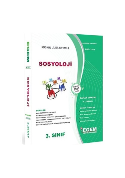 Egem Aöf Anadolu Sosyoloji 3. Sınıf Güz-bahar Konu Soru