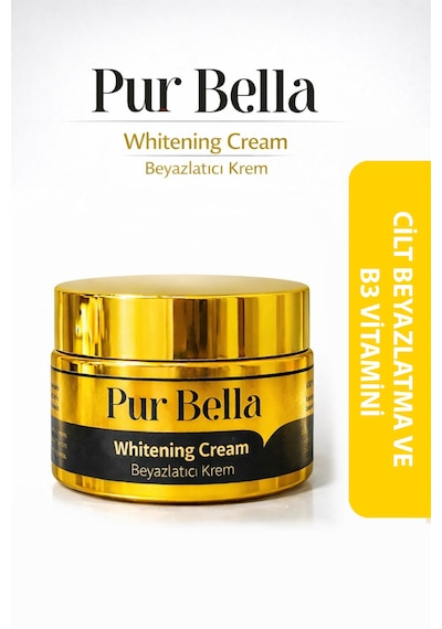 Pur Bella Beyazlatıcı Krem Leke Karşıtı Aydınlatıcı Kojik Asit, Alpha Arbutin & B3 Vitamin