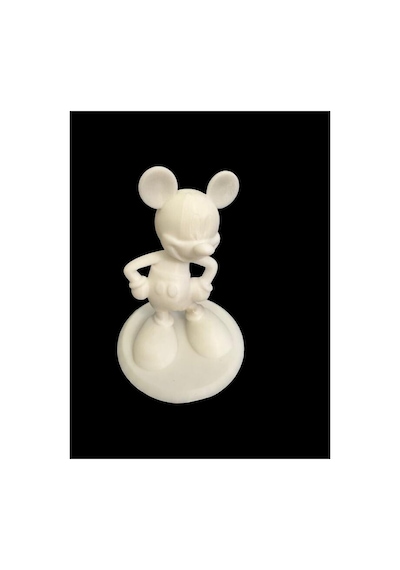 3d Minnie Ve Mickey 2 Li Figür Boyama Seti - Kendin Boya Hobi Ve Etkinlik Seti - Akrilik Boya + 4 Fırça