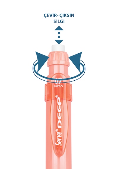 Serve Deep Mekanik Uçlu Kalem Toprak Tonları 0.7 MM  Mercan