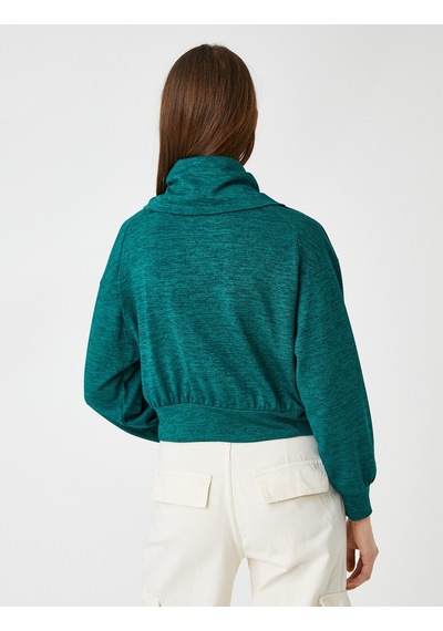 Koton Yarım Fermuarlı Sweatshirt Dik Yaka Yeşil 3wak30008ek 3WAK30008EK758 Yeşil Koton Yarım Fermuarlı Sweatshirt Dik Yaka Yeşil 3wak30008ek 3WAK30008EK758 Yeşil