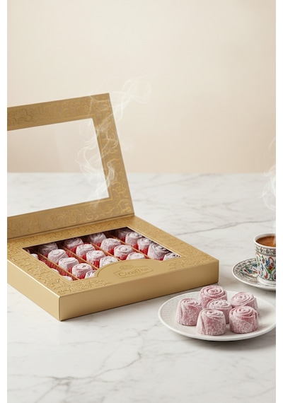 Glutensiz Roselight Artizan Aromalı Patentli Türk Gül Lokumu 600 Gram