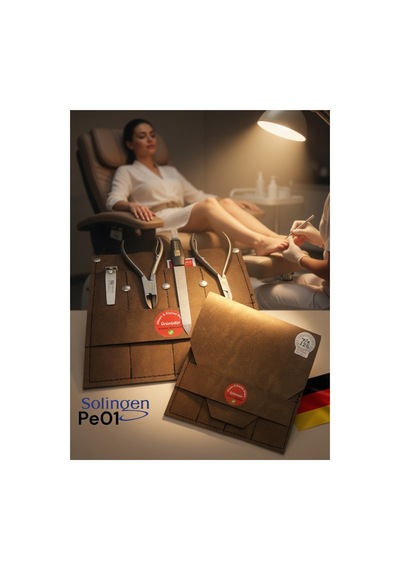 Solingen Ayak Batık Tırnak Pensi & Pedikür Makası / 4 Lü Set Pe01 Pedikür Seti