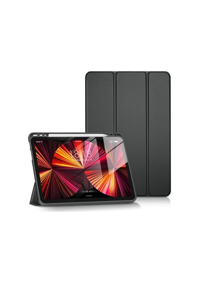 Newface Apple İpad Pro 11 2024 Kılıf Tablet Smart Kılıf - Siyah Arka Kapak