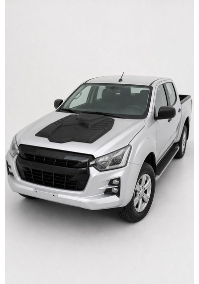 Isuzu D-max 2012-2019 Uyumlu Ön Kaput Scoop 1 Parça Abs Mat Siyah
