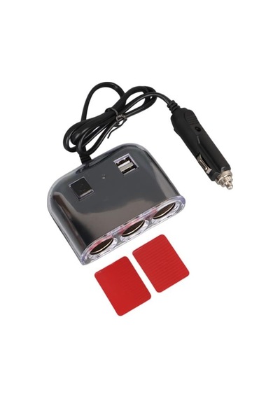 Olesson 1505 12-24v Çift Usb Girişli 120w 80cm Kablolu 3'lü Araç Çakmak Çoklayıcı