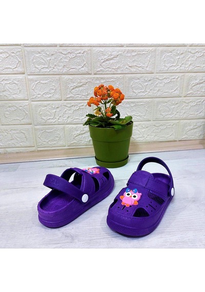 Da-ye 1001 P Mor Önü Kapalı Yumuşacık Kaydırmaz Sandalet & Terlik Mor