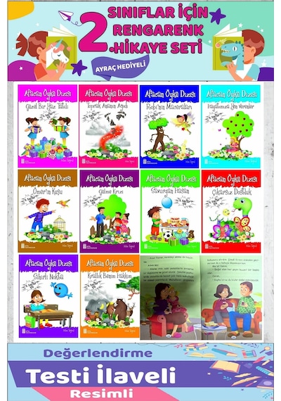 2.sınıf Okumayı Sevdiren 10 Lu Hikaye Seti 32-48 Sayfa