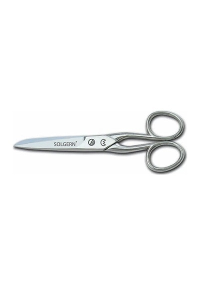 Solgern 232-6 İplik Ve Kumaş Temizleme Makası No: 6 İnç / 15,24 Cm - Nikel Kaplama Gümüş