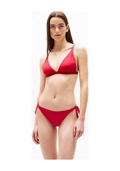 Tommy Hilfiger Kadın Tonal Logo Bikini Altı Kırmızı