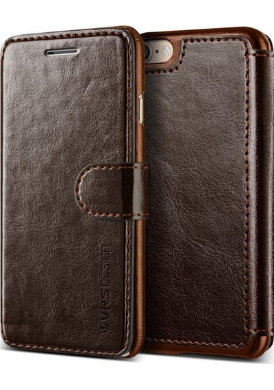 Vrs Design Apple Uyumlu iPhone 8/7 İle Layered Dandy Kılıf Dark Brown Kahverengi