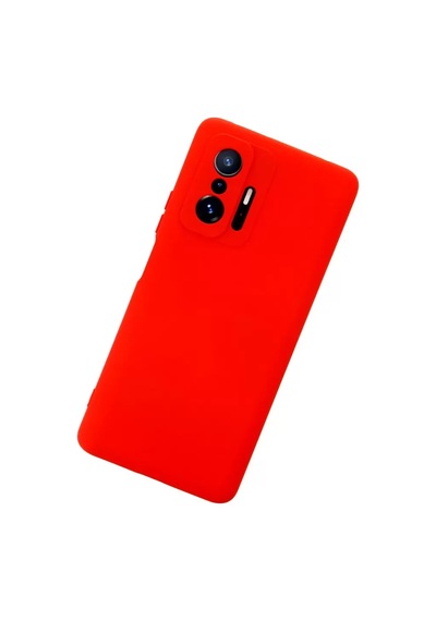 Newface Xiaomi Mi 11t Pro Kılıf Nano İçi Kadife Silikon - Kırmızı
