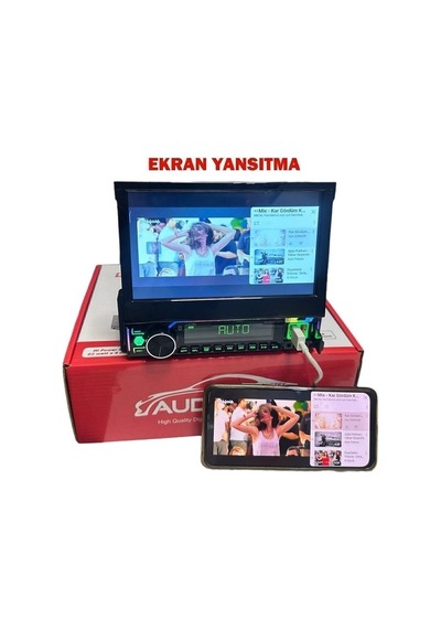 8810 Indash 7 Inch Double Teyp Uyumlu Bluetooth Mirror-usb-sd-aux Uyumlu