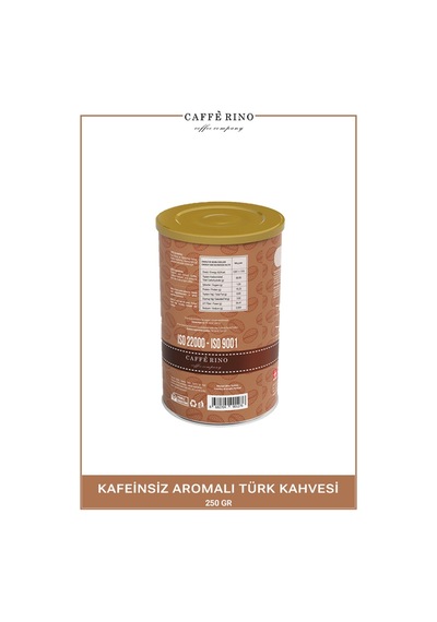 Caffe Rino Kafeinsiz Türk Kahvesi 250 G