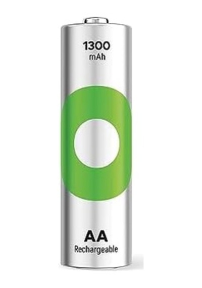 Gp Batteries Recyko 1300 Aa Kalem Ni-mh Şarjlı Pil, 1.2 Volt, 4'lü Kart