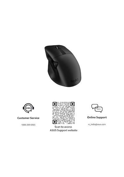 Asus Proart Md300 Kablosuz Bluetooth Mouse Siyah 90xb04f0-bmu000