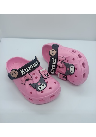 Huzurlu Adımlar Kuromi Çocuk Terlik Pembe