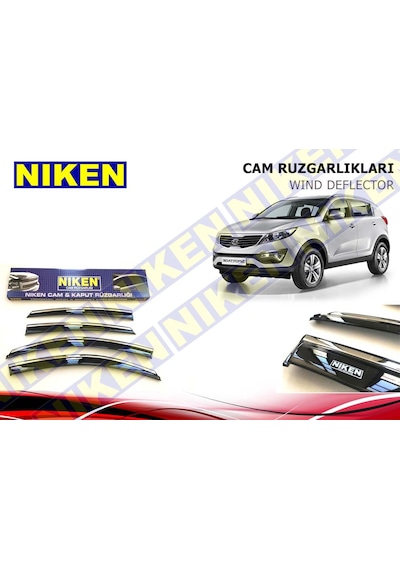 Kia Sportage Kromlu Cam Rüzgarlığı Niken 2014-2011-2012-2013-2015