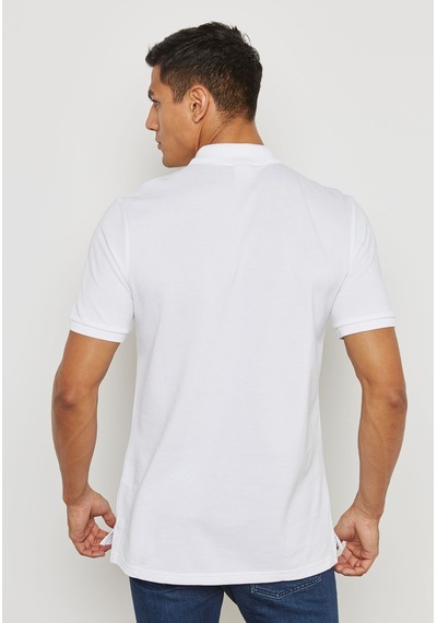 Nike Standart Fit Pamuklu Polo Tişört Beyaz
