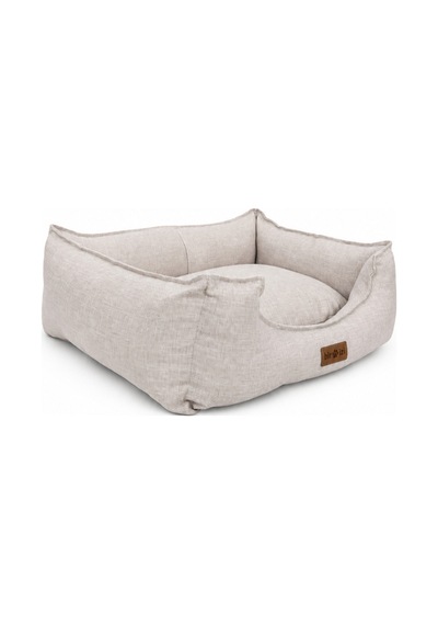 Premium Kedi Ve Köpek Yatağı Kafa Destekli Kaydırmaz Taban Yıkanabilir Fermuarlı Çift Taraflı Minder %100 Boncuk Elyaf Krem 1607705407