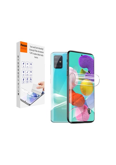 Samsung A21s Kırılmaz Cam Ön Ve Arka 2in1 Özel Kesim Hydrogel Film