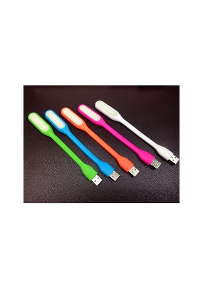 Esnek Taşınabilir Usb Led Işık Lamba Gece Lambası 2 Adet Tüm Usb Girişleriyle Uyumlu 17cm Pembe