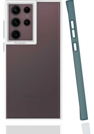 Galaxy S22 Ultra Kılıf Zore Mima Kenarları Renkli Silikon Kılıf