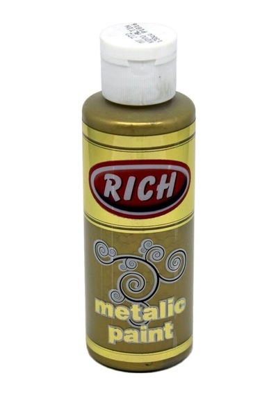 Rich Metalik Akrilik Boya 120 Cc. 772 Koyu Altın Renk
