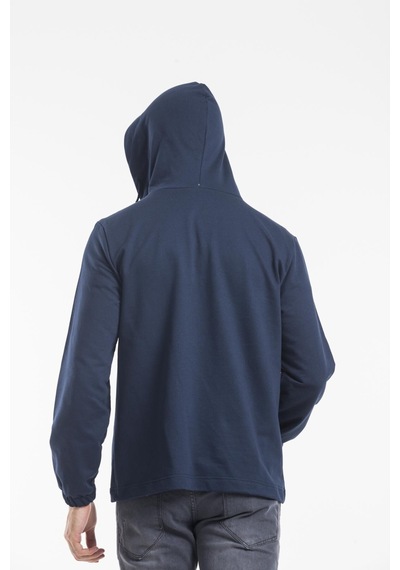 Erkek Kapşonlu Yarım Fermuarlı Sweatshirt Spr 20k52 001