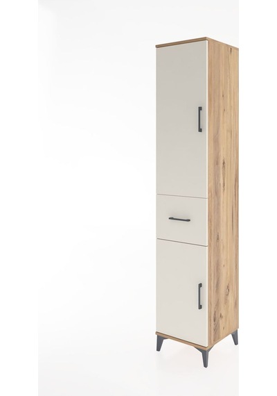 Hyperion Dolap 3 Raflı Tek Çekmeceli Tek Askılı 44x44x221 Çam-aytaşı Atlas Çam