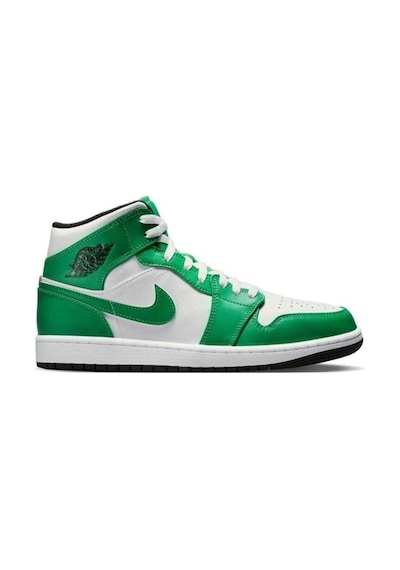 Nike Air Jordan 1 Mid Erkek Sneaker Ayakkabı Yeşil Yeşil