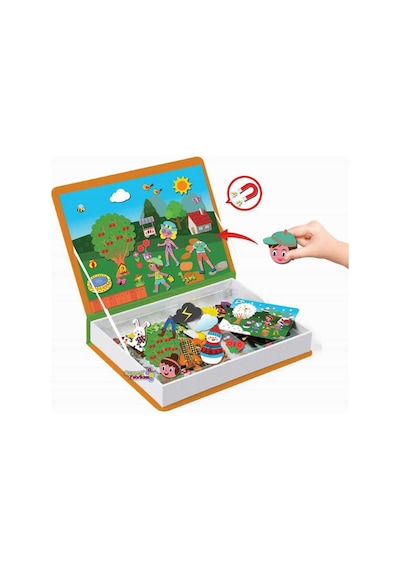 Dıy Toy Eğitici Magnet Iq Hikaye Oluşturma Mevsimler Manyetik Puzzle