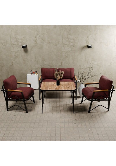 Mb Garden Furnıture Simetri Model, Balkon, Bahçe, Cafe, Metal Koltuk Takımı, Bahçe Takımı , Çay Seti, 2+1+1+masa Bordo Mb Garden Furnıture Simetri Model, Balkon, Bahçe, Cafe, Metal Koltuk Takımı, Bahçe Takımı , Çay Seti, 2+1+1+masa Bordo