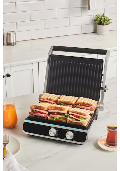 Emsan Nova Grill 2000 W 6 Dilim Kapasiteli Zaman Ayarlı Izgara Ve Tost Makinesi