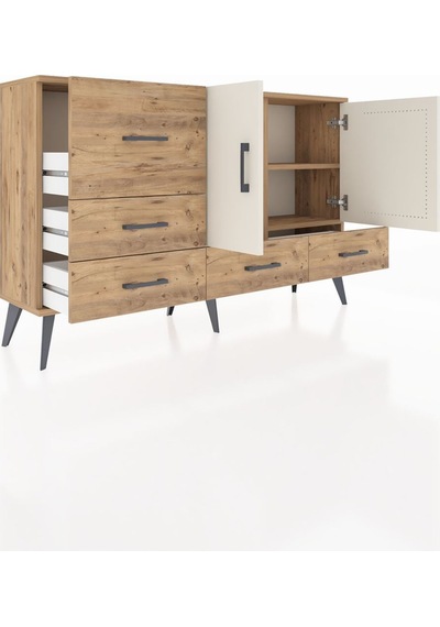 Arges Konsol 4 Raflı 5 Çekmeceli 2 Kapaklı 132x30x83 Çam-aytaşı/çam Aytaşı/çam Arges Konsol 4 Raflı 5 Çekmeceli 2 Kapaklı 132x30x83 Çam-aytaşı/çam Aytaşı/çam
