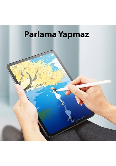 Ally Apple Uyumlu iPad Mini 6 Paper Like Film Darbe Emici Pet Ekran Koruyucu