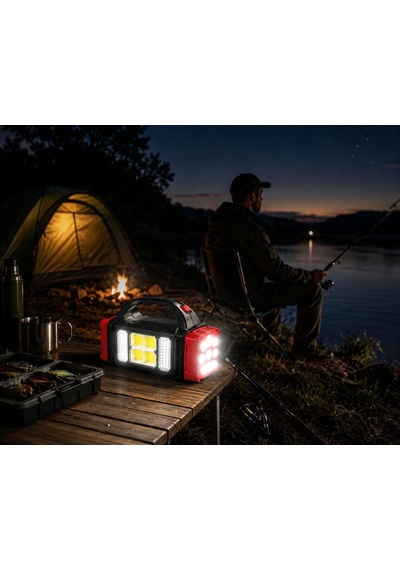 Vıvaluxe Solar Led Kamp Feneri, , 8 Led Ultra Parlak Taşınabilir Kamp Lambası, , Kamp, Balıkçılık, Acil Durum Ve Genel