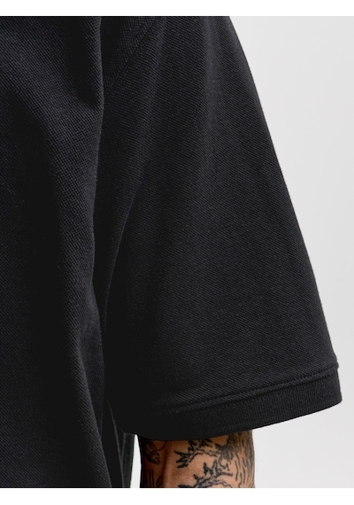 Jack & Jones Jjearchive Graphic Polo Ss Ln Erkek T-shirt-32843 Siyah
