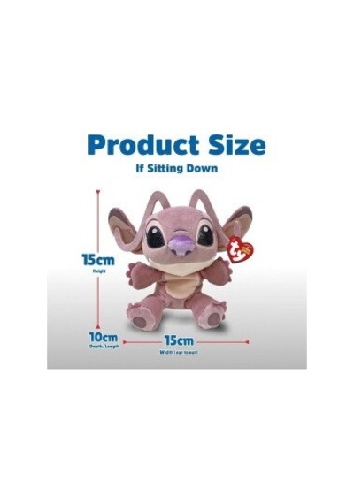 Ty Beanie Babies Disney Lilo & Stitch Angel Peluş - 20 Cm Çok Renkli