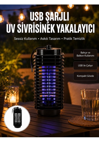 Çevre Dostu Elektrikli Sivrisinek Öldürücü Lamba 50m² Etki Alanı Yeni Nesil - Lisinya