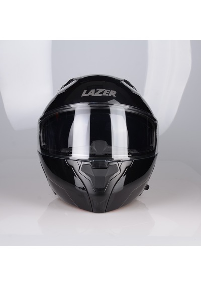 Lazer  Golden Çene  Açılır  Kask  Parlak Siyah