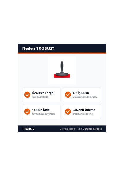 Trobus Cam Filmi Uygulama Aparatı Saplı Silikon Su Çekçek İnce Uçlu Ragle Siyah Kırmızı