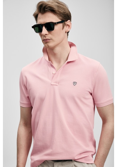 Lufian Laon Smart Erkek Polo Tişört Pembe Pembe 111040230100800