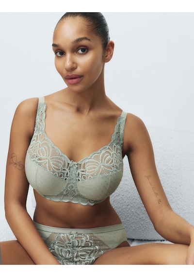 Marks & Spencer Amelia Balensiz Destekli Büyük Beden Sütyen T33008044 Yeşil