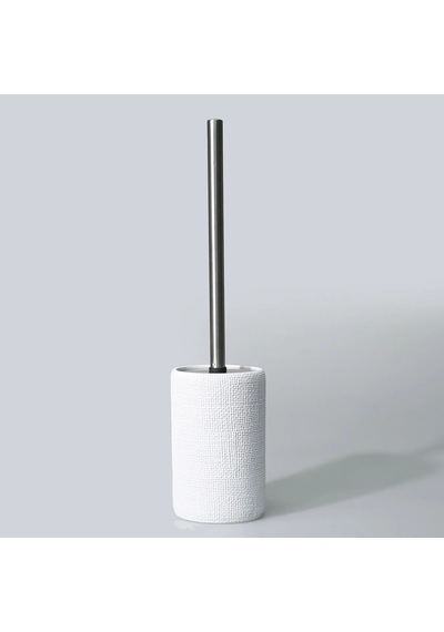 By Selim Natural Beyaz 5 Parça Polyester Banyo Seti Beyaz