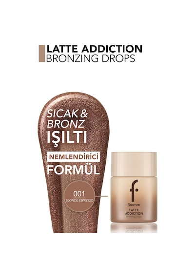 Flormar Latte Nemlendirici Etkili & Doğal Işıltılı Yüz Ve Vücut Bronzer'ı 8682536100526 001blndeespresso