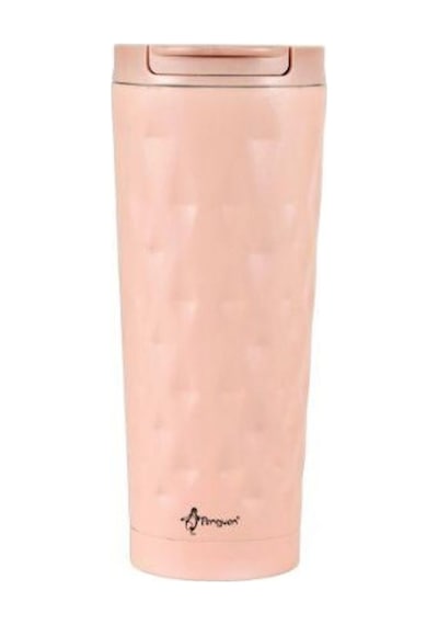 500 Ml Çift Katlı Paslanmaz Çelik Mug Termos Renkli - Pembe Pembe